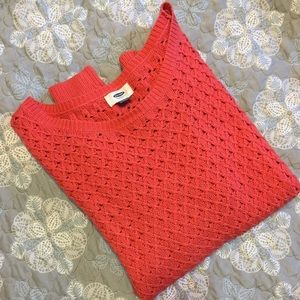 Coral Cable Knit Sweater - Old Navy